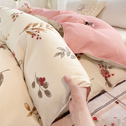 91家纺网 家纺一手货源 找家纺 （总）帛缔思 2024新款淳木棉印花单品被套