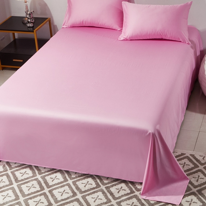 91家纺网 家纺一手货源 找家纺 晶缦家纺  2025新款全棉60支贡缎长绒棉纯色单品被套单件60S素色纯棉单被套多规格被罩活性印染 琳澜-粉红色