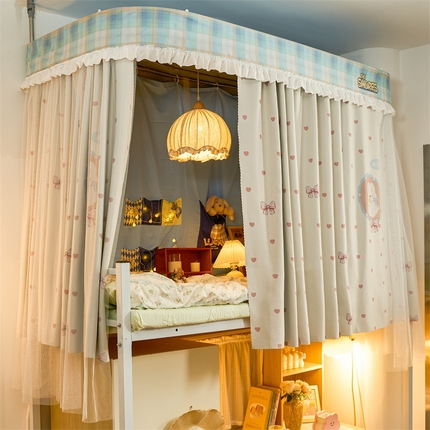 91家纺网 家纺一手货源 找家纺 （总）卓尔居 2025新款学生蚊帐导轨高精密花边系列