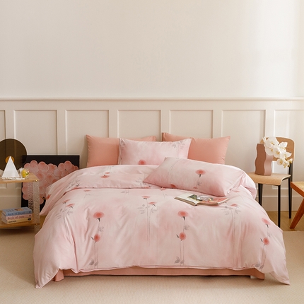 91家纺网 家纺一手货源 找家纺 （总）2024新款全棉陶瓷磨毛印花四件套