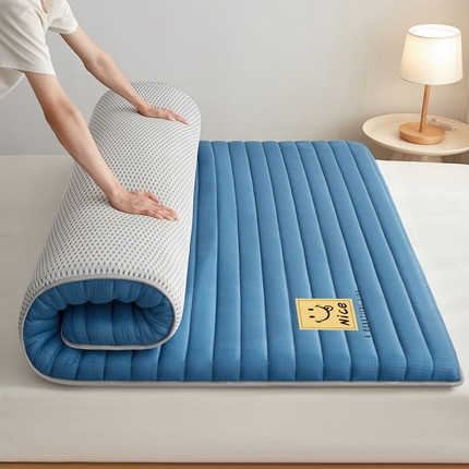 卡派 2024新款成人款泡泡棉单边抗压床垫 阳光-蓝