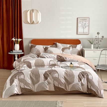 91家纺网 家纺一手货源 找家纺 （总）2025新款全棉精梳磨毛印花四件套