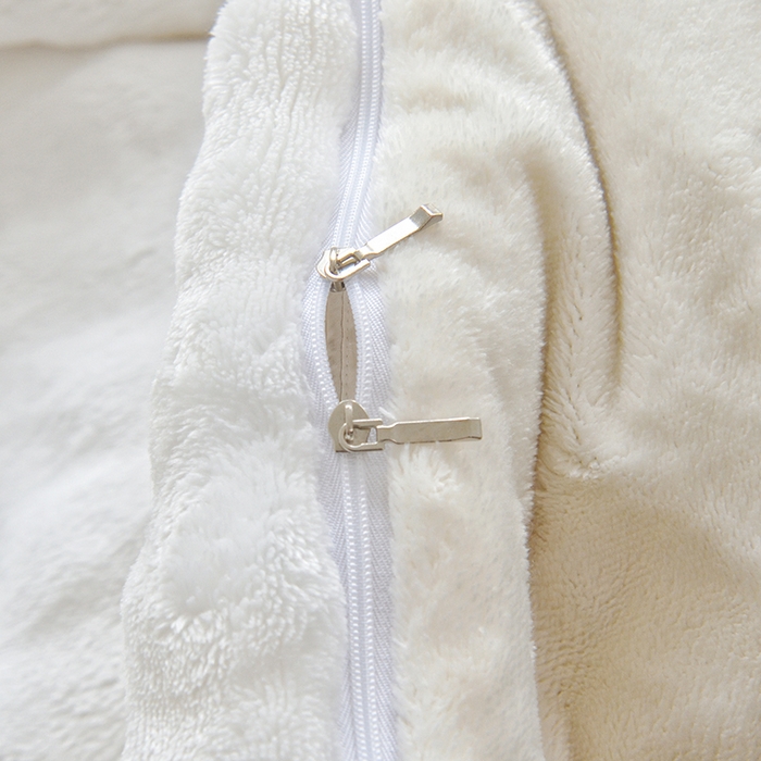 91家纺网 家纺一手货源 找家纺 启优家纺 2024新款简约兔兔绒活性印染单被套 奶白色