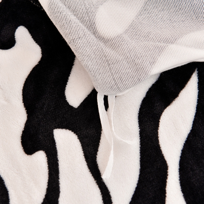 91家纺网 家纺一手货源 找家纺 牵梦萦 2025新款牛奶绒学生三件套 斑马