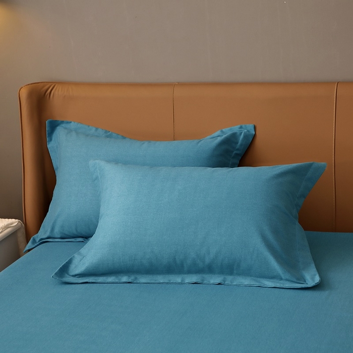 91家纺网 家纺一手货源 找家纺 总-2025新款加厚喷气全棉纯色生态磨毛单枕套 全棉磨毛枕套素色保暖纯棉磨毛单品枕套单件枕套一只装一对装