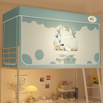 91家纺网 家纺一手货源 找家纺 （总）安金蚊帐 2024新款防蚊遮光一体99%强遮光学生宿舍上下铺遮光学生蚊帐-系列二