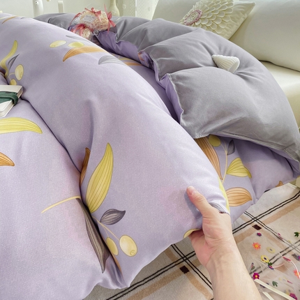 91家纺网 家纺一手货源 找家纺 （总）帛缔思 2024新款淳木棉印花单品被套