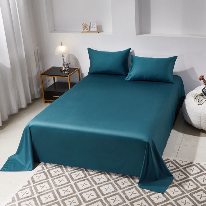 91家纺网 家纺一手货源 找家纺 晶缦家纺  2025新款全棉60支贡缎长绒棉纯色单品被套单件60S素色纯棉单被套多规格被罩活性印染 琳澜-猫眼绿