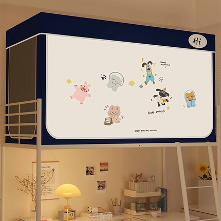 91家纺网 家纺一手货源 找家纺 （总）安金蚊帐 2024新款防蚊遮光一体99%强遮光学生宿舍上下铺遮光学生蚊帐-系列一