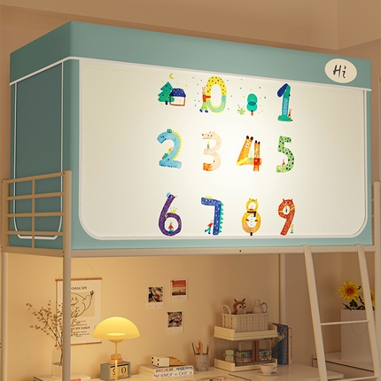 91家纺网 家纺一手货源 找家纺 （总）安金蚊帐 2024新款防蚊遮光一体99%强遮光学生宿舍上下铺遮光学生蚊帐-系列二