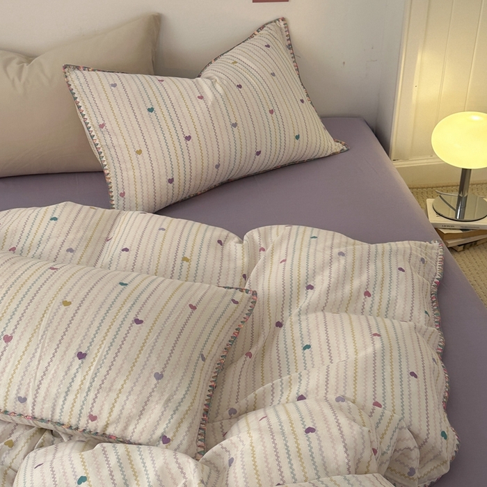 91家纺网 家纺一手货源 找家纺 （总）洋铭区（原狠狠爱） 2024新款全棉双层纱四件套