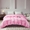 91家纺网 家纺一手货源 找家纺 晶缦家纺 2025新款全棉60支贡缎长绒棉纯色单品被套单件60S素色纯棉单被套多规格被罩活性印染 琳澜-粉红色