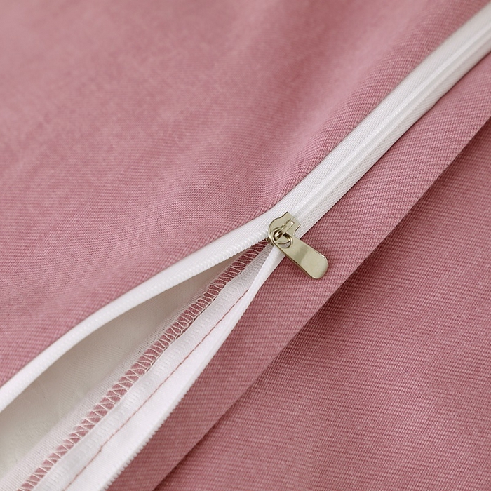 91家纺网 家纺一手货源 找家纺 晶缦家纺 2024新款加厚纯棉喷气全棉纯色生态磨毛多规格四件套 纯依-豆沙