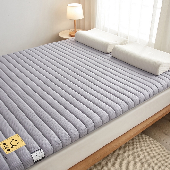 91家纺网 家纺一手货源 找家纺 卡派 2024新款成人款泡泡棉单边抗压床垫 阳光-灰