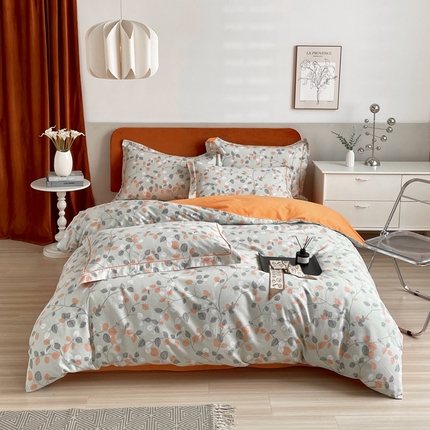 91家纺网 家纺一手货源 找家纺 （总）2025新款全棉精梳磨毛印花四件套