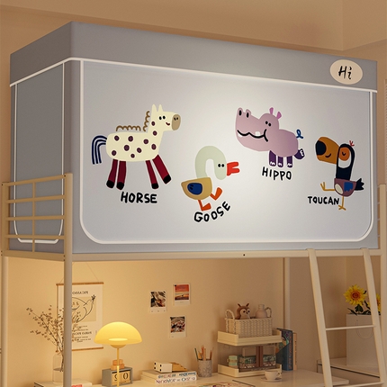 91家纺网 家纺一手货源 找家纺 （总）安金蚊帐 2024新款防蚊遮光一体99%强遮光学生宿舍上下铺遮光学生蚊帐-系列二