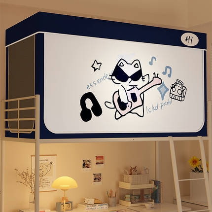 91家纺网 家纺一手货源 找家纺 （总）安金蚊帐 2024新款防蚊遮光一体99%强遮光学生宿舍上下铺遮光学生蚊帐-系列一