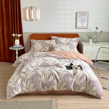 91家纺网 家纺一手货源 找家纺 （总）2025新款全棉精梳磨毛印花四件套