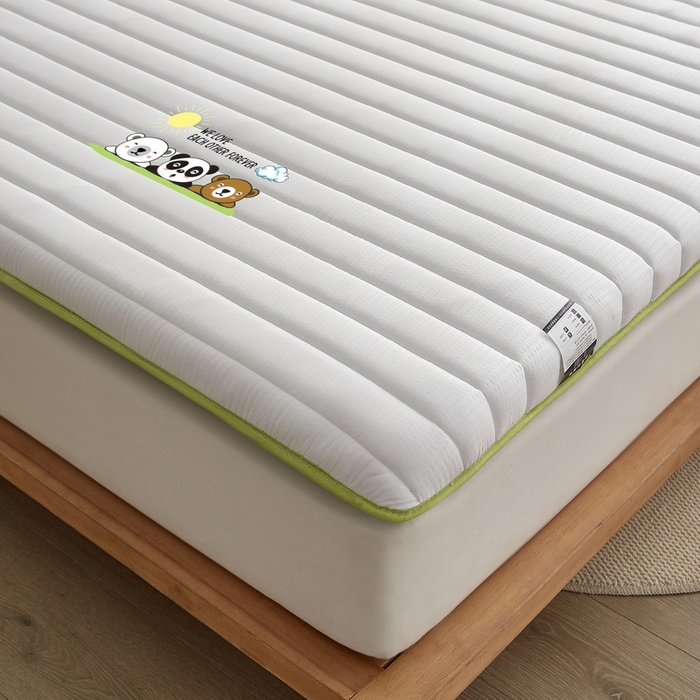 91家纺网 家纺一手货源 找家纺 卡派 2024新款成人款泡泡棉单边抗压床垫 三熊-白