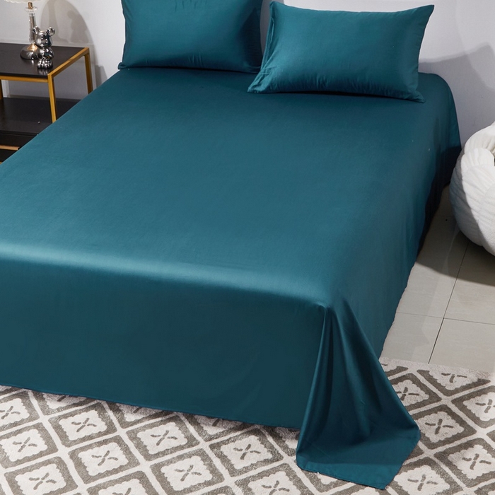 91家纺网 家纺一手货源 找家纺 晶缦家纺  2025新款全棉60支贡缎长绒棉纯色单品被套单件60S素色纯棉单被套多规格被罩活性印染 琳澜-猫眼绿