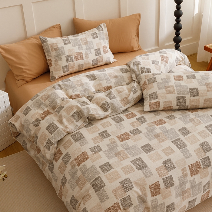 91家纺网 家纺一手货源 找家纺 2024新款全棉陶瓷磨毛印花四件套 品格