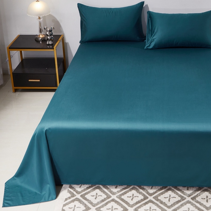 91家纺网 家纺一手货源 找家纺 晶缦家纺  2025新款全棉60支贡缎长绒棉纯色单品被套单件60S素色纯棉单被套多规格被罩活性印染 琳澜-猫眼绿