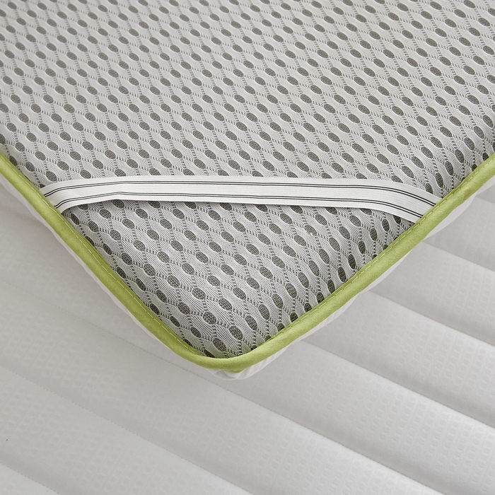 91家纺网 家纺一手货源 找家纺 卡派 2024新款成人款泡泡棉单边抗压床垫 三熊-白