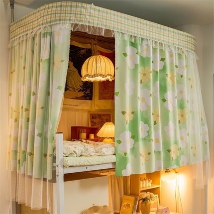 91家纺网 家纺一手货源 找家纺 （总）卓尔居 2025新款学生蚊帐导轨高精密花边系列