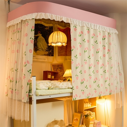 91家纺网 家纺一手货源 找家纺 （总）卓尔居 2025新款学生蚊帐导轨高精密花边系列