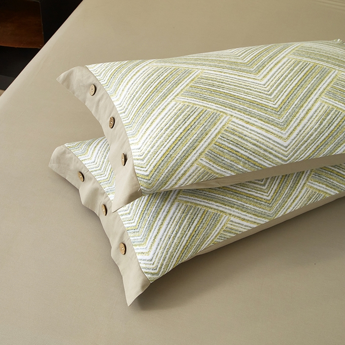 91家纺网 家纺一手货源 找家纺 （总）沐白家居 2025新款全棉生态磨毛印花四件套-纽扣工艺款