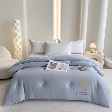 91家纺网 家纺一手货源 找家纺 （总）天瑜家纺 2024新款纯色针织冬被大豆被冬被被子被芯