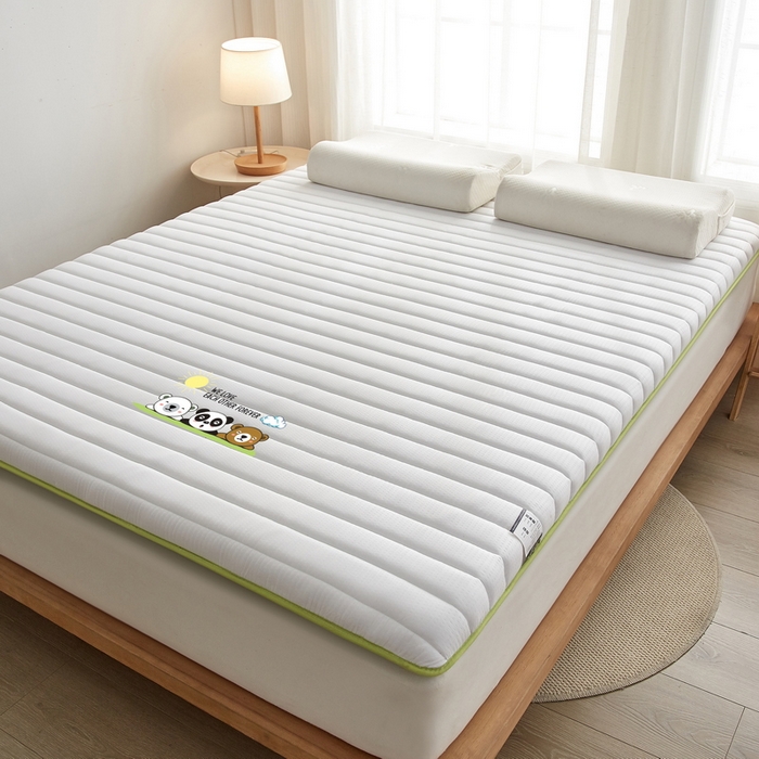 91家纺网 家纺一手货源 找家纺 卡派 2024新款成人款泡泡棉单边抗压床垫 三熊-白