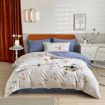 91家纺网 家纺一手货源 找家纺 （总）2025新款全棉精梳磨毛印花四件套