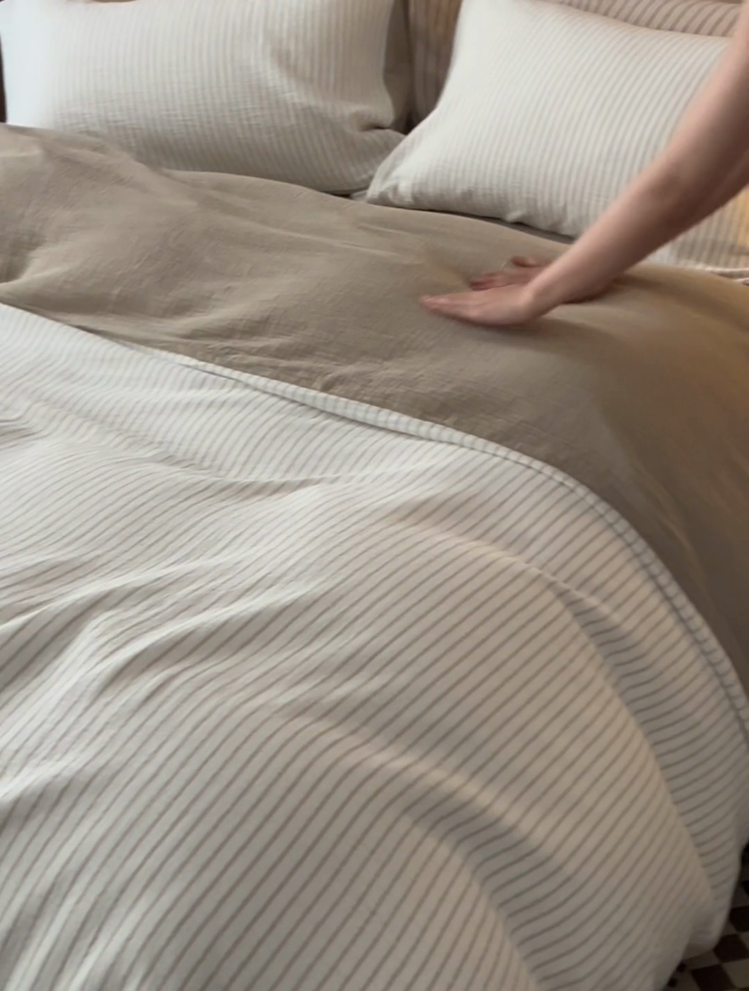 91家纺网 家纺一手货源 找家纺 2025新品尚美色织条纹绉纱系列--尚美细条系列 尚美-卡其细条