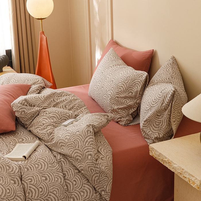 91家纺网 家纺一手货源 找家纺 2024新款全棉陶瓷磨毛印花四件套 瑞秋