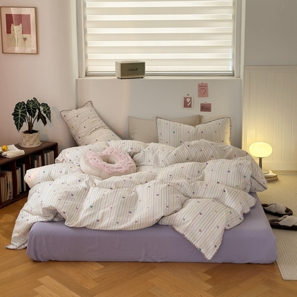 （总）洋铭区（原狠狠爱） 2024新款全棉双层纱四件套