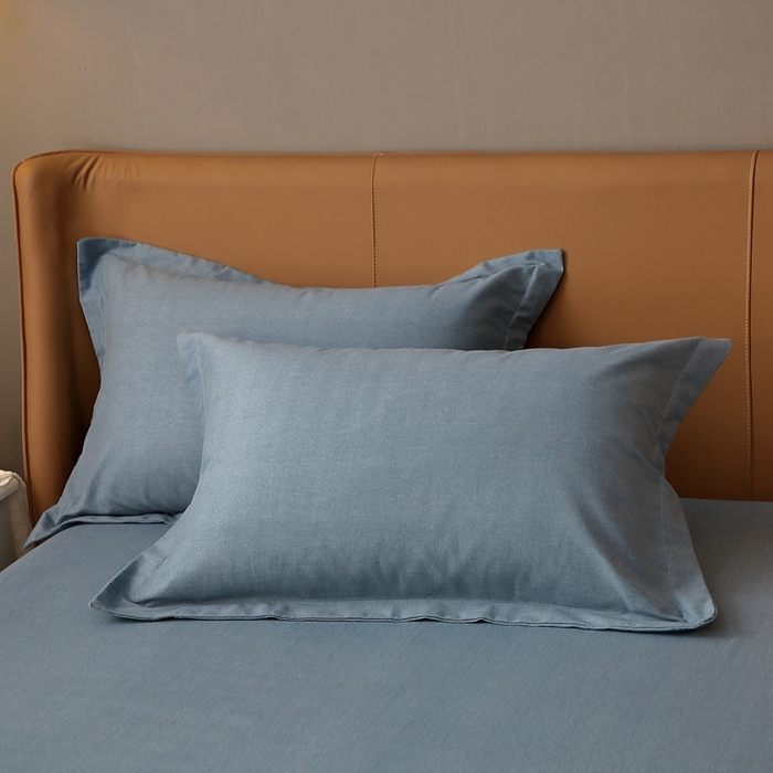 91家纺网 家纺一手货源 找家纺 总-2025新款加厚喷气全棉纯色生态磨毛单枕套 全棉磨毛枕套素色保暖纯棉磨毛单品枕套单件枕套一只装一对装