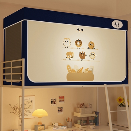 91家纺网 家纺一手货源 找家纺 （总）安金蚊帐 2024新款防蚊遮光一体99%强遮光学生宿舍上下铺遮光学生蚊帐-系列一