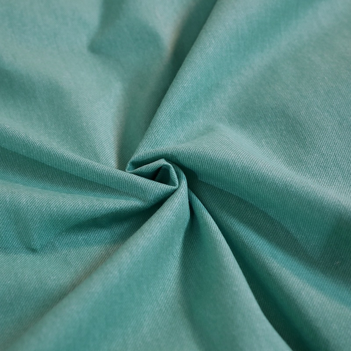 91家纺网 家纺一手货源 找家纺 晶缦家纺 2024新款加厚纯棉喷气全棉纯色生态磨毛多规格四件套 纯依-豆绿