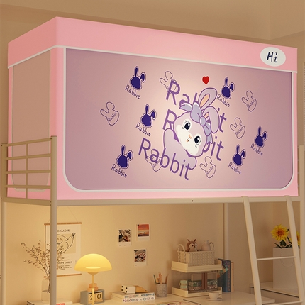 91家纺网 家纺一手货源 找家纺 （总）安金蚊帐 2024新款防蚊遮光一体99%强遮光学生宿舍上下铺遮光学生蚊帐-系列二