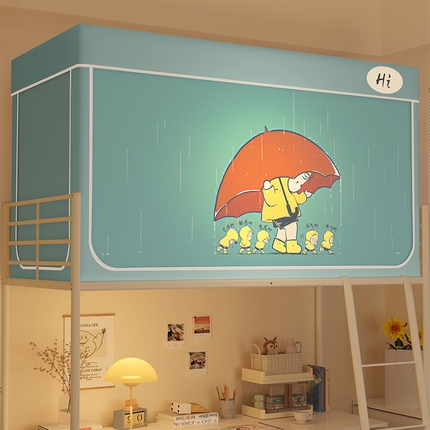 91家纺网 家纺一手货源 找家纺 （总）安金蚊帐 2024新款防蚊遮光一体99%强遮光学生宿舍上下铺遮光学生蚊帐-系列二