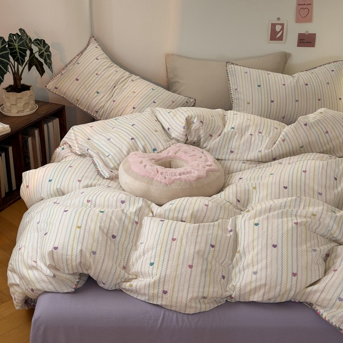 91家纺网 家纺一手货源 找家纺 （总）洋铭区（原狠狠爱） 2024新款全棉双层纱四件套