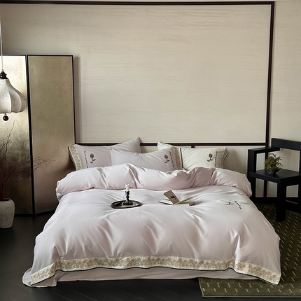 91家纺网 家纺一手货源 找家纺 （总）新款100s澳棉法式优雅系列四件套-巴黎暖阳