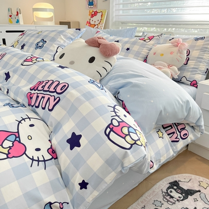 91家纺网 家纺一手货源 找家纺 （总）暮思家居 2024新款正版授权三丽鸥全棉四件套系列第六批