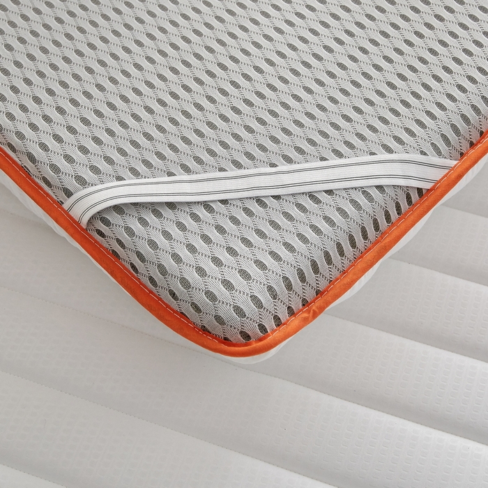 91家纺网 家纺一手货源 找家纺 卡派 2024新款成人款泡泡棉单边抗压床垫 心想事成-白