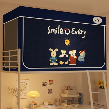 91家纺网 家纺一手货源 找家纺 （总）安金蚊帐 2024新款防蚊遮光一体99%强遮光学生宿舍上下铺遮光学生蚊帐-系列一