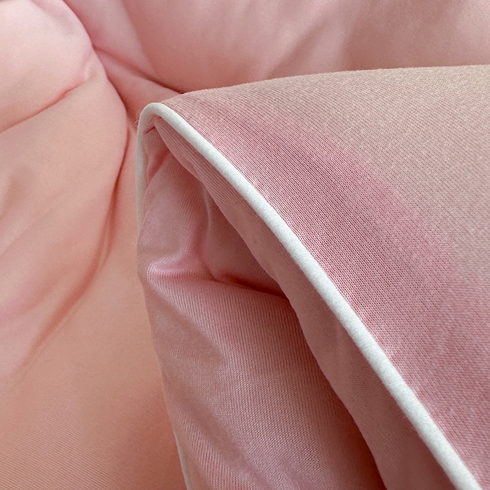 91家纺网 家纺一手货源 找家纺 天瑜家纺 2024新款纯色针织冬被大豆被冬被被子被芯 粉色