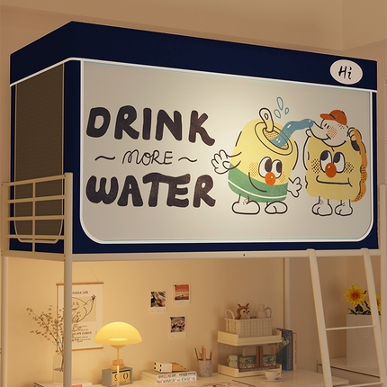 91家纺网 家纺一手货源 找家纺 （总）安金蚊帐 2024新款防蚊遮光一体99%强遮光学生宿舍上下铺遮光学生蚊帐-系列一