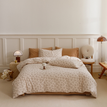 91家纺网 家纺一手货源 找家纺 （总）2024新款全棉陶瓷磨毛印花四件套