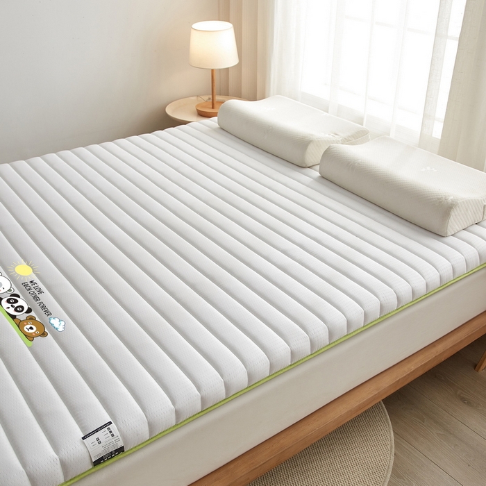 91家纺网 家纺一手货源 找家纺 卡派 2024新款成人款泡泡棉单边抗压床垫 三熊-白